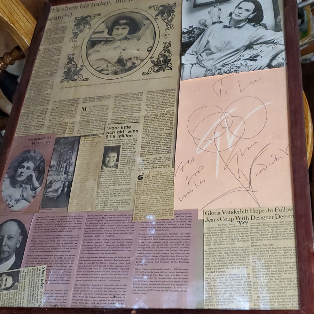 Framed autographs